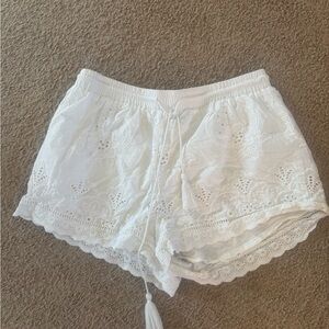 Forever 21 White Lace Shorts